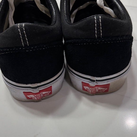 Vans Black and White Old Skool Low-Top Sneakers - Picture 7 of 13
